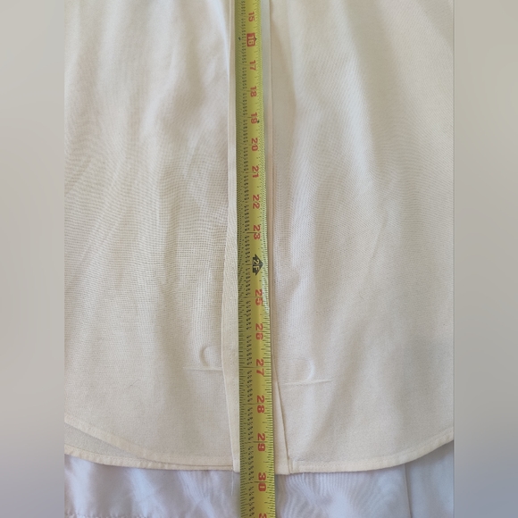 Claybrooke collared button down cream shirt 👕 🤍 (17  X 36/37) 🤍 - Picture 10 of 16
